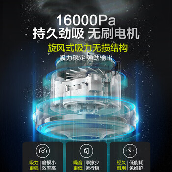 威克士（WORX）工业集尘吸灰墙干湿两用大吸力无刷电机大功率吸尘器20V电动WU036.9吸尘器4.0一电一充