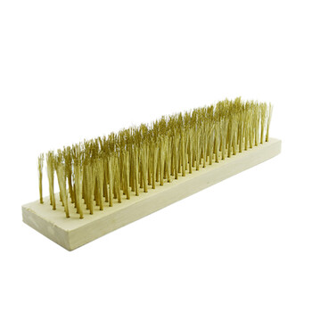 星工（XINGGONG）不锈钢刷家用地板刷长硬毛地刷铁刷水池网晒污垢青苔 30CM镀铜丝刷头WF036