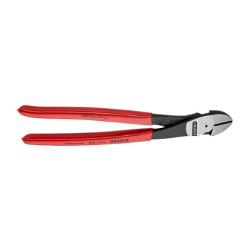 凯尼派克（KNIPEX）74 21 250 省力型斜口钳 抛光 塑料套柄 12°弯头 250mm 切割类工具 钢