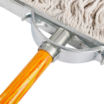 庄太太【白30cm木杆】大堂老式尘推拖把工厂物业木杆棉线吸水墩布