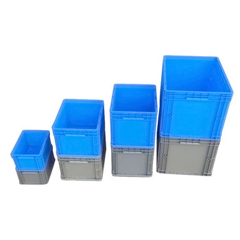 震迪物流箱大号收纳储物箱周转搬运塑料物料箱600*400*147