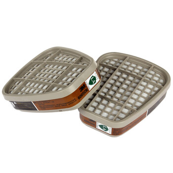 3M 6005CN 有机蒸气 滤盒 有机蒸汽 滤盒 2个/包 1包 棕色 均码