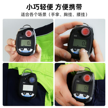 元特便携式扩散式单一气体检测仪 浓度报警仪器 H2S(0-50、100、200ppm) - 定制产品，免维护，详情咨询客服 