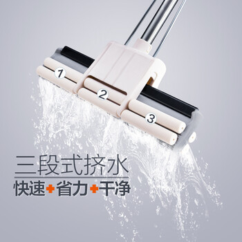 大卫滚轮式胶棉拖把拓朴替换装吸水海绵拖把头 大号胶棉头