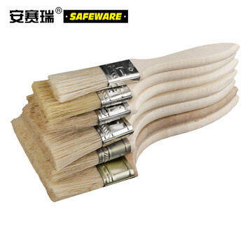  安赛瑞 木质油漆刷油漆刷子 木柄刷子 扫灰刷油刷 排笔刷 4寸 毛长50mm（20把装）22320