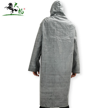 大杨3520老式帆布连体雨衣 特大号 铁路电信电力市政防汛矿工长身耐磨劳保雨披 定制