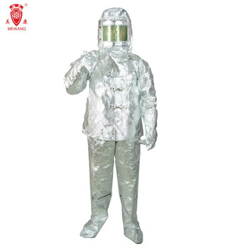 美康 meikang MKF-23 避火服5件套隔热服复合铝箔防火布 XL码 1套