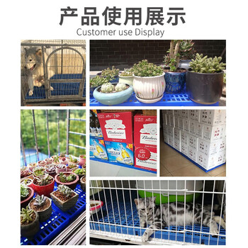 京顿塑料托盘防潮板卡板仓库垫仓板栈板塑胶货垫地台养殖板600*600*50mm