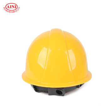 艾尼（AINI）慧缘ANB-5 单筋型ABS安全帽 黄色 一顶【国家电投定制】