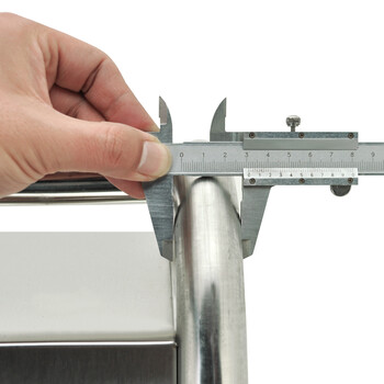 兰诗（LAUTEE）B-01 不锈钢停车牌指示牌 酒店商场银行A字牌泊车告示牌 小心地滑加重款