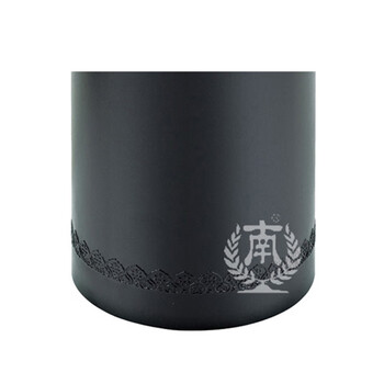 南 GPX-110K 南方港式镂空花边垃圾桶 公用不锈钢垃圾箱垃圾筒 商场酒店果皮桶 心形浮雕黑色 内桶容量24升