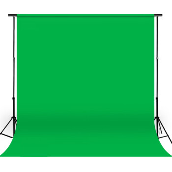 绿色支架子照相幕布纯色绿蓝白黑底网红绿色32米业加厚款送4个无痕钉