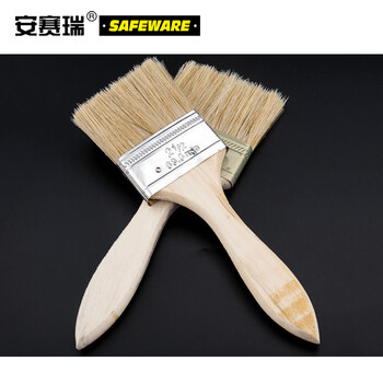  安赛瑞 木质油漆刷油漆刷子 木柄刷子 扫灰刷油刷 排笔刷 4寸 毛长50mm（20把装）22320