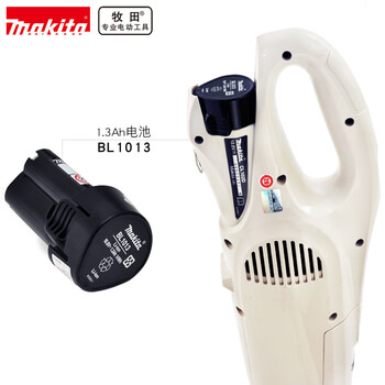 牧田（MAKITA）CL102DW 酒店宾馆手持吸尘器 10.8V地毯除尘吸尘机集尘袋式