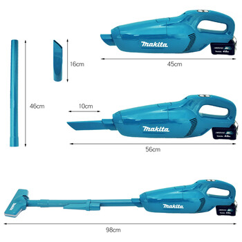 牧田（MAKITA）CL107FDWMW 酒店宾馆手持轻便式吸尘器 12V锂电池集尘袋式吸尘器