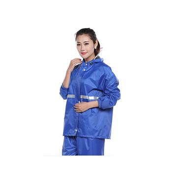 星工（XINGGONG）分体雨衣套装 成人雨衣男女士加厚雨衣雨裤 XL码宝码蓝涤丝防WF040