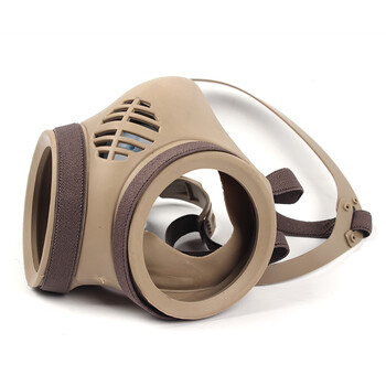 地球 2588 防毒面罩（配3号盒）防毒半面具需配合滤毒盒或滤棉使用 褐