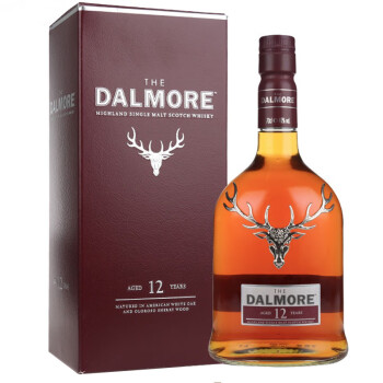 thedalmore大摩12年苏格兰北高地单一麦芽威士忌700ml