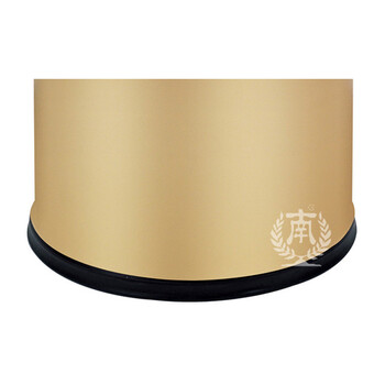 南 GPX-45N 南方圆形双层浮雕花房间桶 杏色回形花 商用酒店宾馆客房垃圾桶 房间桶 果皮桶 内桶容量9.8升