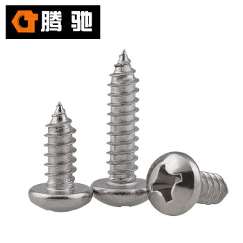 腾驰 CT 304 十字盘头自攻钉 GB845 不锈钢自攻螺丝钉ST4.2系列 ST4.2*19（700支/盒）
