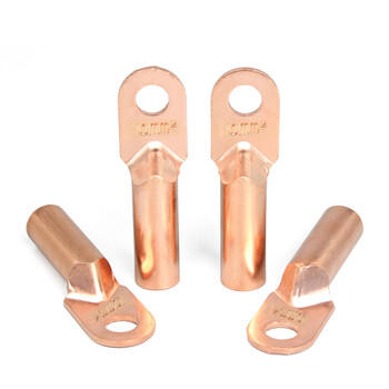 BOWERY DT铜鼻子电缆接头DT-10平方铜接线端子线鼻子酸洗堵油线耳紫铜端子厂家配送 1个