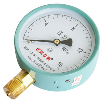 匡建仪表（CONJANT）Y-100压力表径向真空压力表指针式水压表油压表气压表表盘直径100mm 0-16MPa 