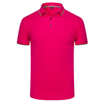 劳博士 polo衫定制班服文化广告衫短袖diy棉团队服印字logo劳保工作服 湖蓝色 L