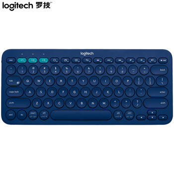 罗技（Logitech）K380 键盘 蓝牙办公键盘 无线键盘 女友 便携超薄键盘 笔记本键盘 蓝色