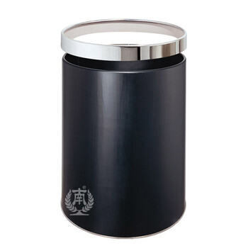 南 GPX-21 南方房间垃圾桶 大号黑色 商用酒店宾馆客房垃圾桶带活动钢圈 房间桶 果皮桶