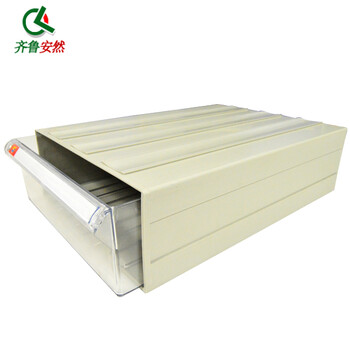 齐鲁安然 元件盒抽屉式零件盒 塑料盒 五金工具盒 收纳盒 分类盒 螺丝盒 透明抽 A4# 双层