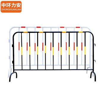 中环力安【黄黑1.5*1m】铁马护栏镀锌管临时施工围栏市政隔离路栏道路移动安全防护栏围挡