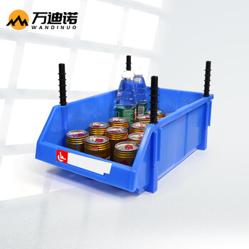 万迪诺斜口零件收纳盒 五金配件工具分类盒 货架零件盒 可组合 470*300*180mm