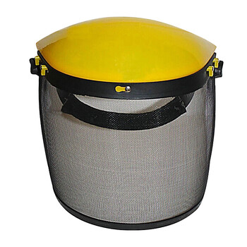 者也 钢丝网防护面罩割草机园林防飞溅面屏防护面具