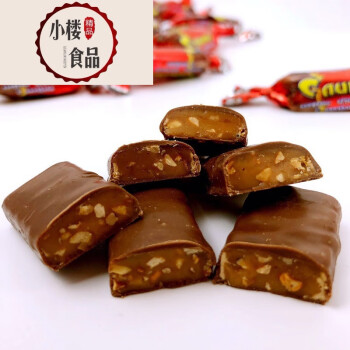 俄罗斯进口cnumo杏仁夹心巧克力糖果仁巧克力酥糖红皮糖1000g 杏仁