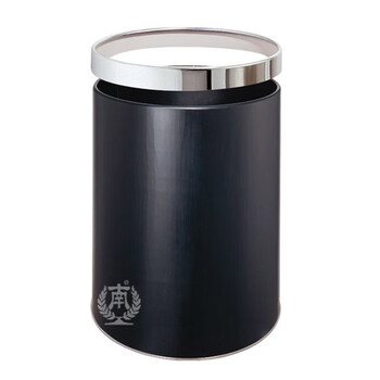 南 GPX-21 南方房间垃圾桶 大号黑色 商用酒店宾馆客房垃圾桶带活动钢圈 房间桶 果皮桶