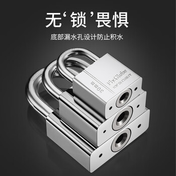飞球（Fly.Globe）挂锁 大门锁具 防水防锈门锁 仓库商铺门锁FQ-W40mm