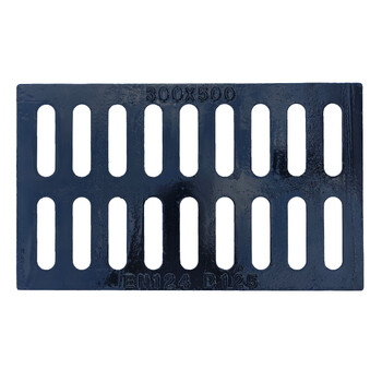 波浩 BOHAO 球墨铸铁单篦子排水沟盖板窨井盖厨房用沟盖450*750*30 过车5-8吨