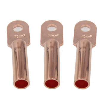 天旭DT铜鼻子70MM平方电缆铜线耳接线端子线鼻子酸洗堵油紫铜接头 DT-70酸洗 10只/包 1包