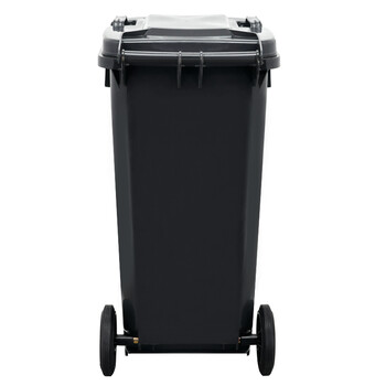 兰诗（LAUTEE）120A 大号户外分类垃圾桶 物业环卫果皮箱 可定制 120L黑色干垃圾