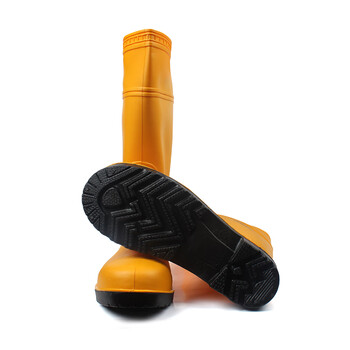 霍尼韦尔 Honeywell 75708Easy PVC安全靴 劳保靴 男女工作靴 防砸防刺穿 防化耐油 10双起拍 黄色 45