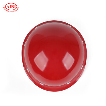 AINI 慧缘ANF-1 盔式玻璃钢安全帽 工地工程工业建筑防砸抗冲击安全帽 红色