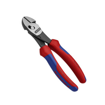 凯尼派克（KNIPEX）73 72 180 TwinForce双铰接斜口钳 抛光 双色手柄 切割类工具 钢
