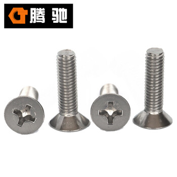 腾驰 CT 304 十字沉头螺钉 GB819 不锈钢十字沉头螺丝 M1.6-0.35*3（300支/盒）