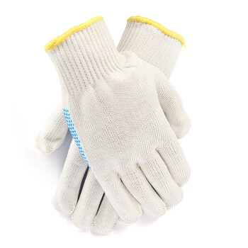 Honeywell  霍尼韦尔 2233025CN耐磨劳保防滑棉质装卸搬运手套尼龙点塑2级防割手套8码 10副装 定做