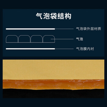飞尔（FLYER）黄色牛皮纸气泡袋 物流包装袋泡沫袋 加厚防水信封袋【17×17+4cm 一箱380个】