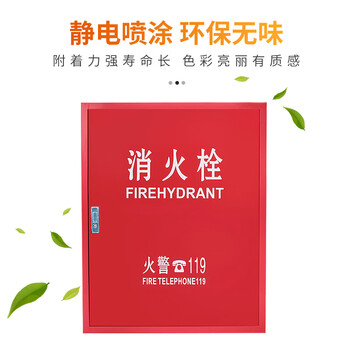 巨成 消火栓箱室外消防水龙带灭火消防箱消防栓箱铁门800*650*220 厚度0.6mm