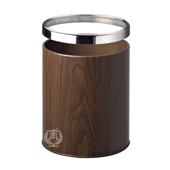 南 GPX-21南方房间垃圾桶 中号黑桃木 商用酒店宾馆客房垃圾桶带活动钢圈 房间桶 果皮桶