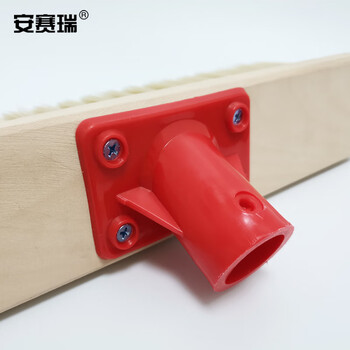 安赛瑞 地板刷软毛洗车刷 木质长柄鬃毛瓷砖地砖楼道甲板清洁洗地刷 刷头27cm 24460
