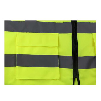 汉盾（HANDUN) HD-RC313 反光安全背心 夏季工地施工交通骑行环卫马甲 带兜透气 荧光黄