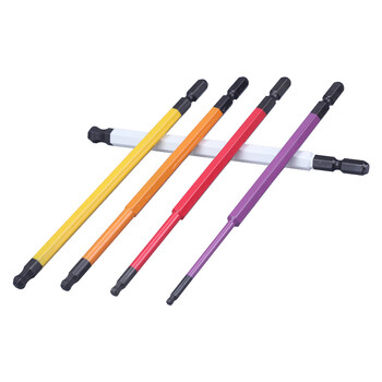 安力士牌（ANEX）球形内六角批头ACBP5-150L(5支装)球形风动批咀 球型电动批嘴 球形螺丝刀套装